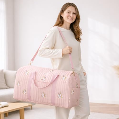 GoBabyMart Women’s Travel Duffel Bag – Large Weekender & Overnight Travel Bag with Wet Pocket, Carry-On Friendly, Ideal as Hospital or Maternity Bag for Labor and Delivery - Image 2