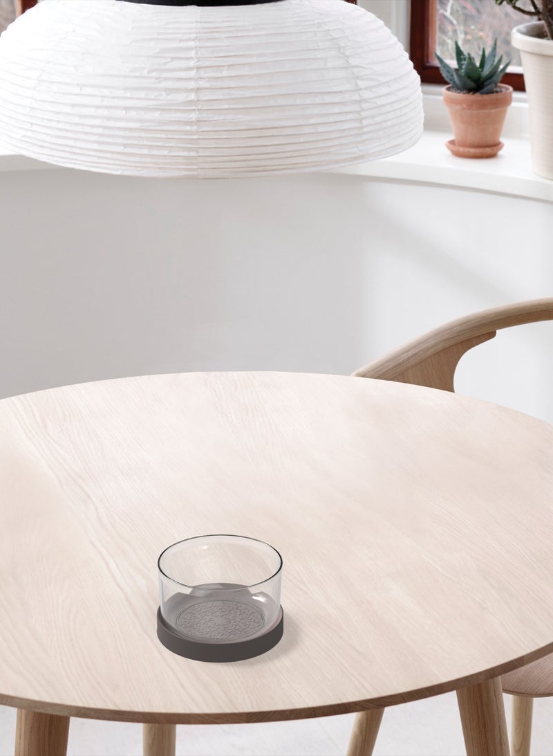 Biesse Plastic Round Food Storage and Preserving with Brown li - Image 2