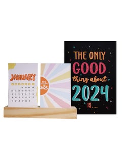 Oye Happy Oye Happy - Wellness Combo for New Year 2025 | Interactive Wellness Calendar & Mirror Card | Self-Care & Gratitude Gift Set  - Image 1