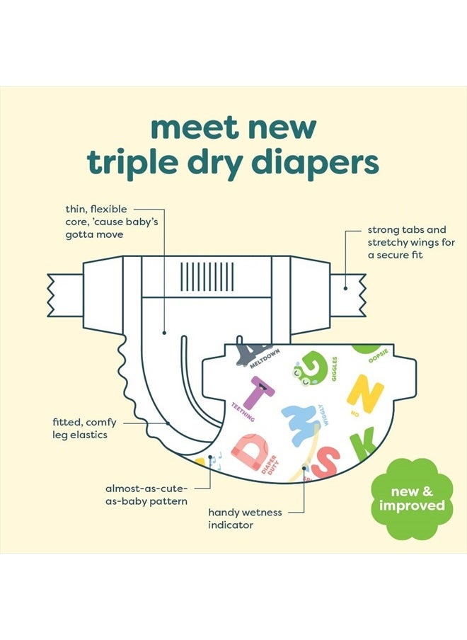 Babyganics - Diapers, Size 3, 68 ct, Babyganics Ultra Absorbent Diapers - Image 1