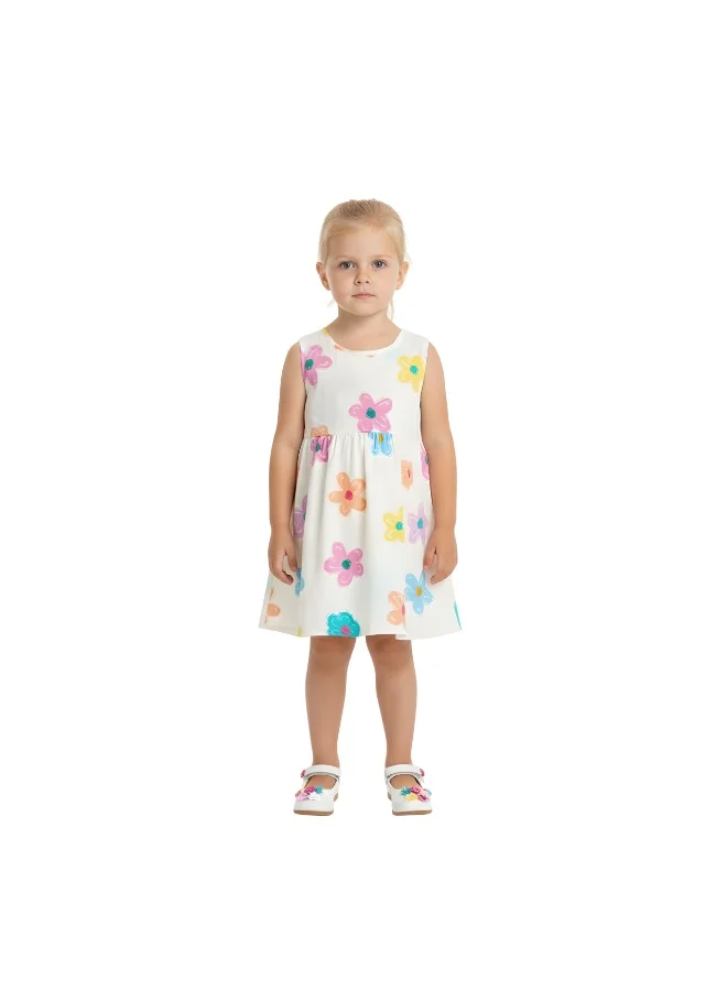 Bidani Amira Printed Colorful Flower Casual Dress