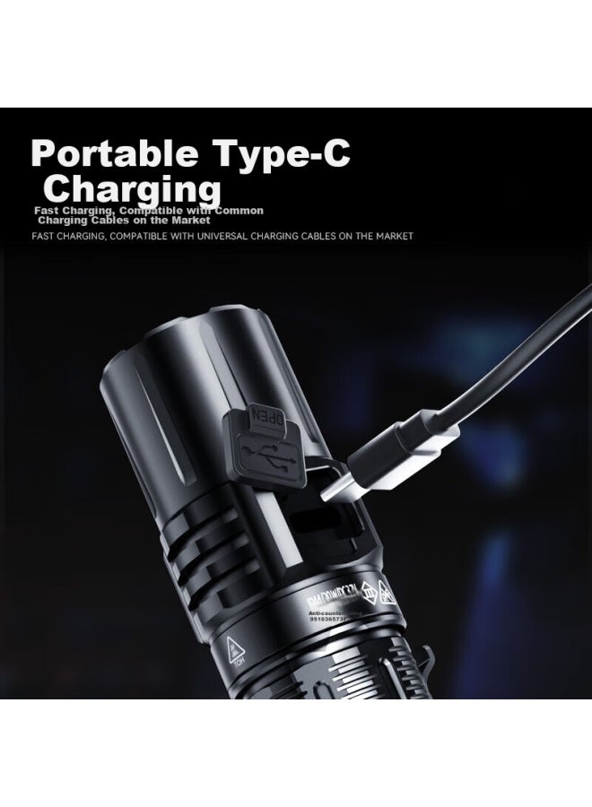 SupFire A20 Flashlight, High Brightness, Long Battery Life, Long-Range, Military-Grade, Rechargeable, Compact, Outdoor, Cycling, Illumination, Emergency-Specific Light - Image 4
