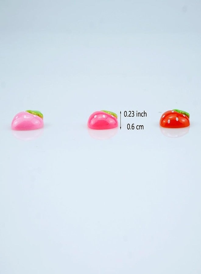 SaktopDeco 90 PCS Resin Strawberry with No Holes Flat Back Strawberry Resin Charms Bulk Embellishments for Crafts Accessories - Image 3