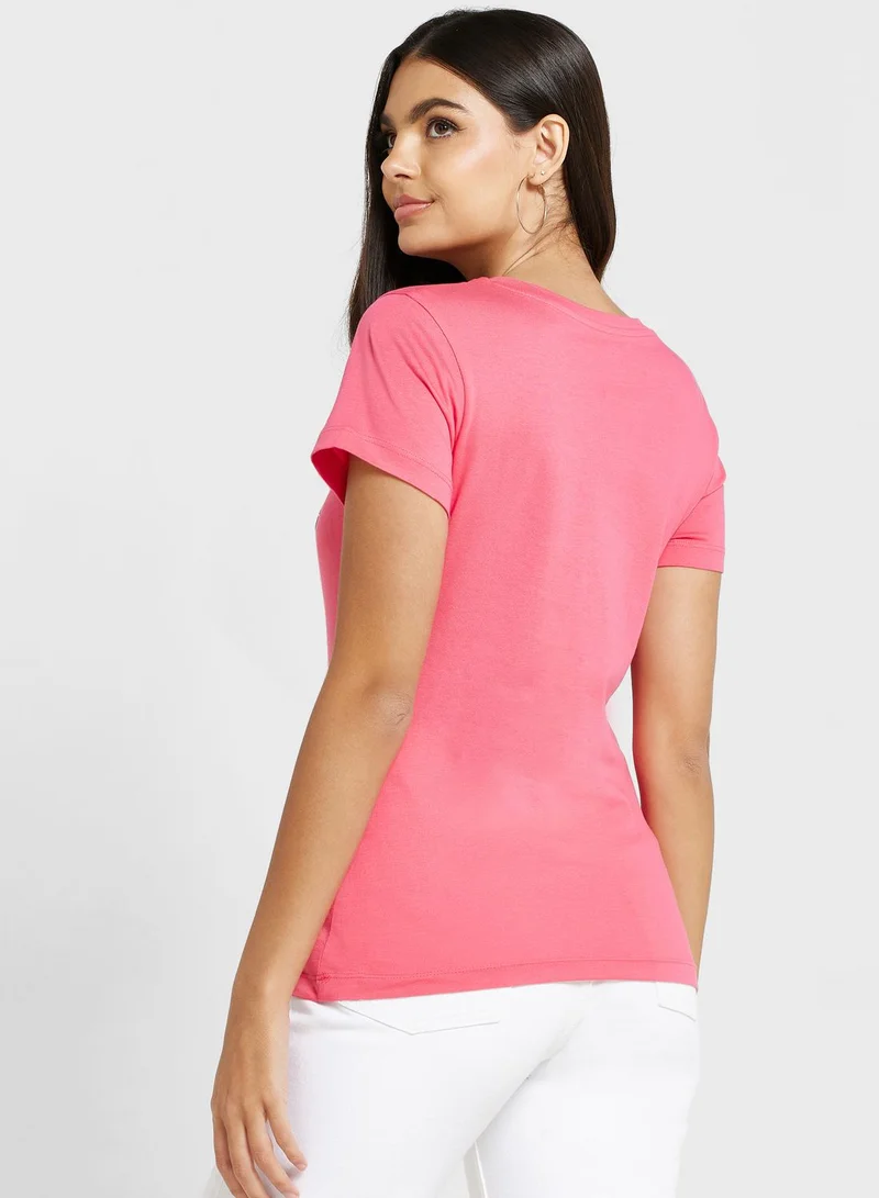 Calvin Klein Jeans 2 Pack Round Neck Logo T-Shirt