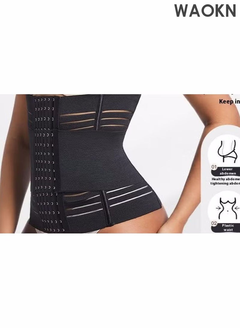 دبليو أيه أو كي أن حزام تنحيف الخصر، مشد تنحيف قابل للتعديل، حزام بطن بضغط ثلاثي الأبعاد، دعم قوي للخصر، حزام بطن مريح وجيد التهوية لما بعد الولادة للنساء، مشد خصر قابل للتعديل للنساء، حزام تنحيف مع ضمادة ساونا للبطن، مشد خصر مع لفافة ضغط لإصلاح البطن، مشد خصر بمقاسات كبيرة للنساء والرجال - Image 3