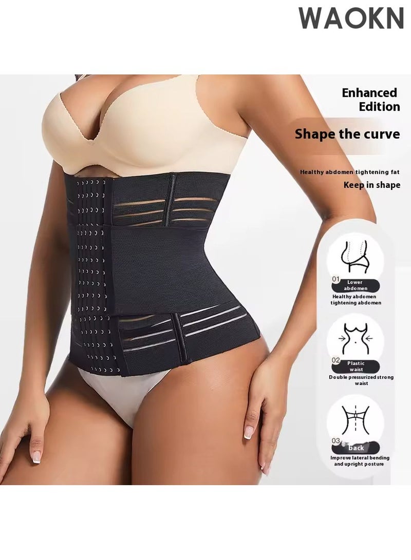 دبليو أيه أو كي أن حزام تنحيف الخصر، مشد تنحيف قابل للتعديل، حزام بطن بضغط ثلاثي الأبعاد، دعم قوي للخصر، حزام بطن مريح وجيد التهوية لما بعد الولادة للنساء، مشد خصر قابل للتعديل للنساء، حزام تنحيف مع ضمادة ساونا للبطن، مشد خصر مع لفافة ضغط لإصلاح البطن، مشد خصر بمقاسات كبيرة للنساء والرجال - Image 5