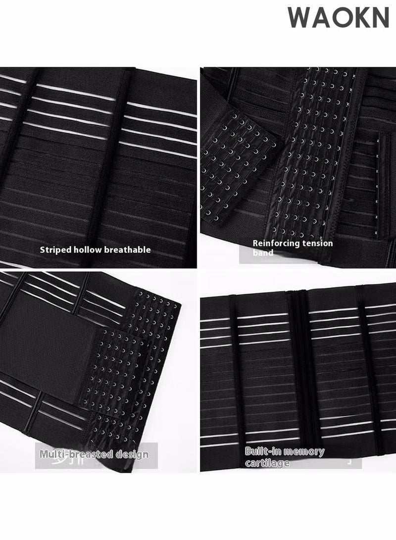 دبليو أيه أو كي أن حزام تنحيف الخصر، مشد تنحيف قابل للتعديل، حزام بطن بضغط ثلاثي الأبعاد، دعم قوي للخصر، حزام بطن مريح وجيد التهوية لما بعد الولادة للنساء، مشد خصر قابل للتعديل للنساء، حزام تنحيف مع ضمادة ساونا للبطن، مشد خصر مع لفافة ضغط لإصلاح البطن، مشد خصر بمقاسات كبيرة للنساء والرجال - Image 2