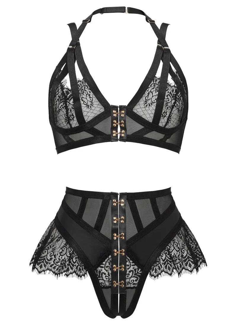 Ann Summers Black Ann Summers Exuberant Crotchless Set for Women | Best Price UAE