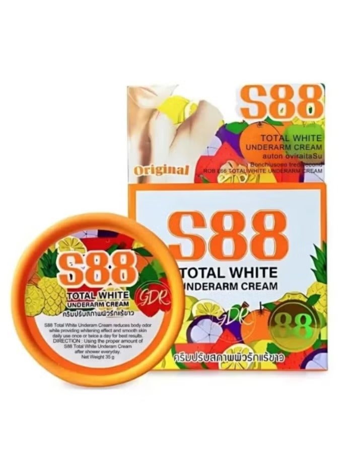 S88 أبيض بالكامل كريم توتال وايت تحت الإبط
