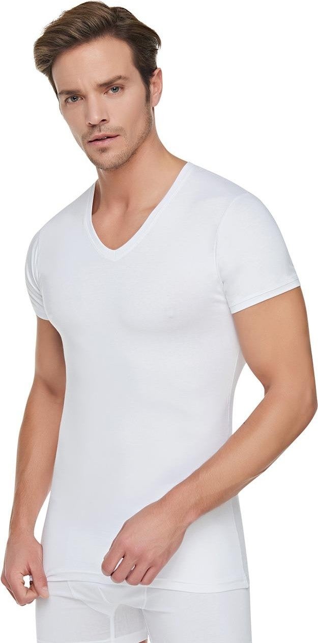 Tutku 12 Pack Men's Ribbed V-Neck Undershirt