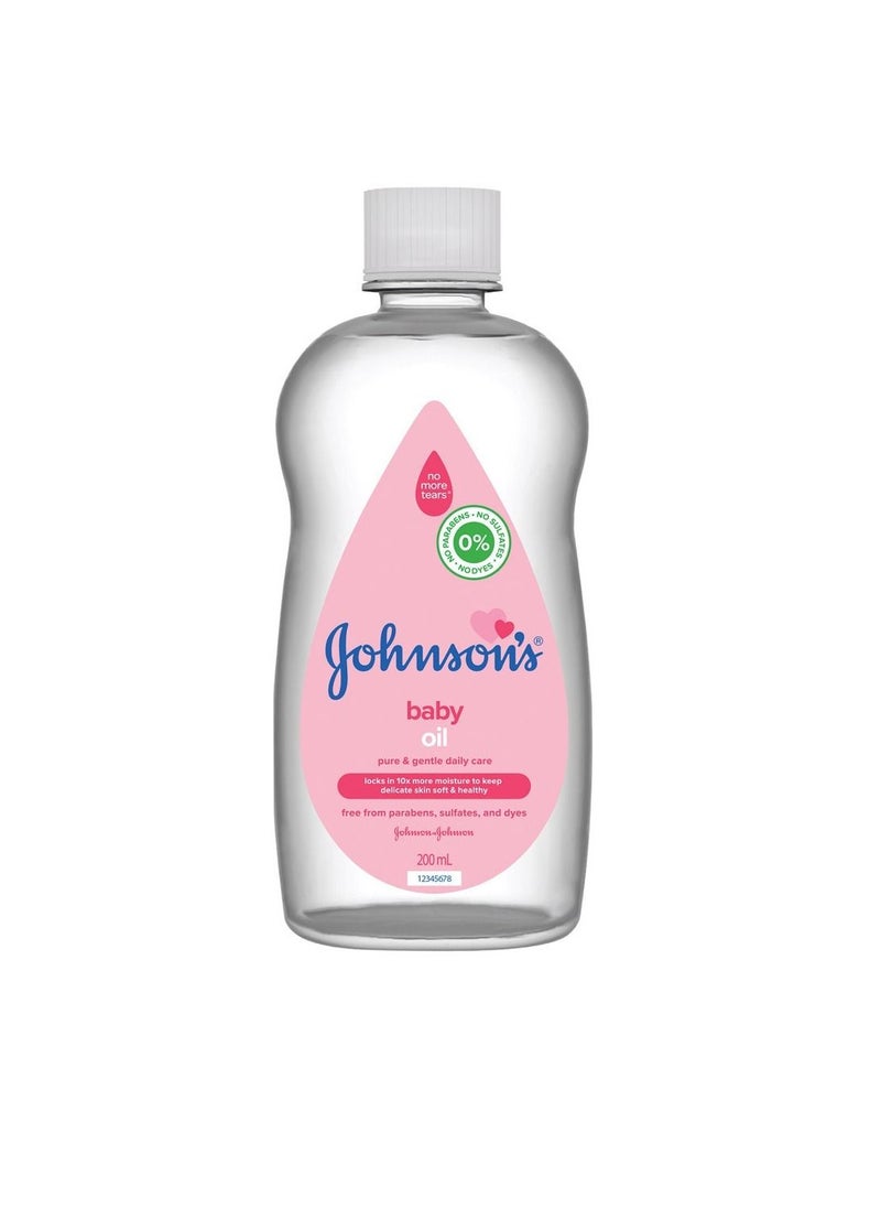 J&J Baby Oil, 200ml 