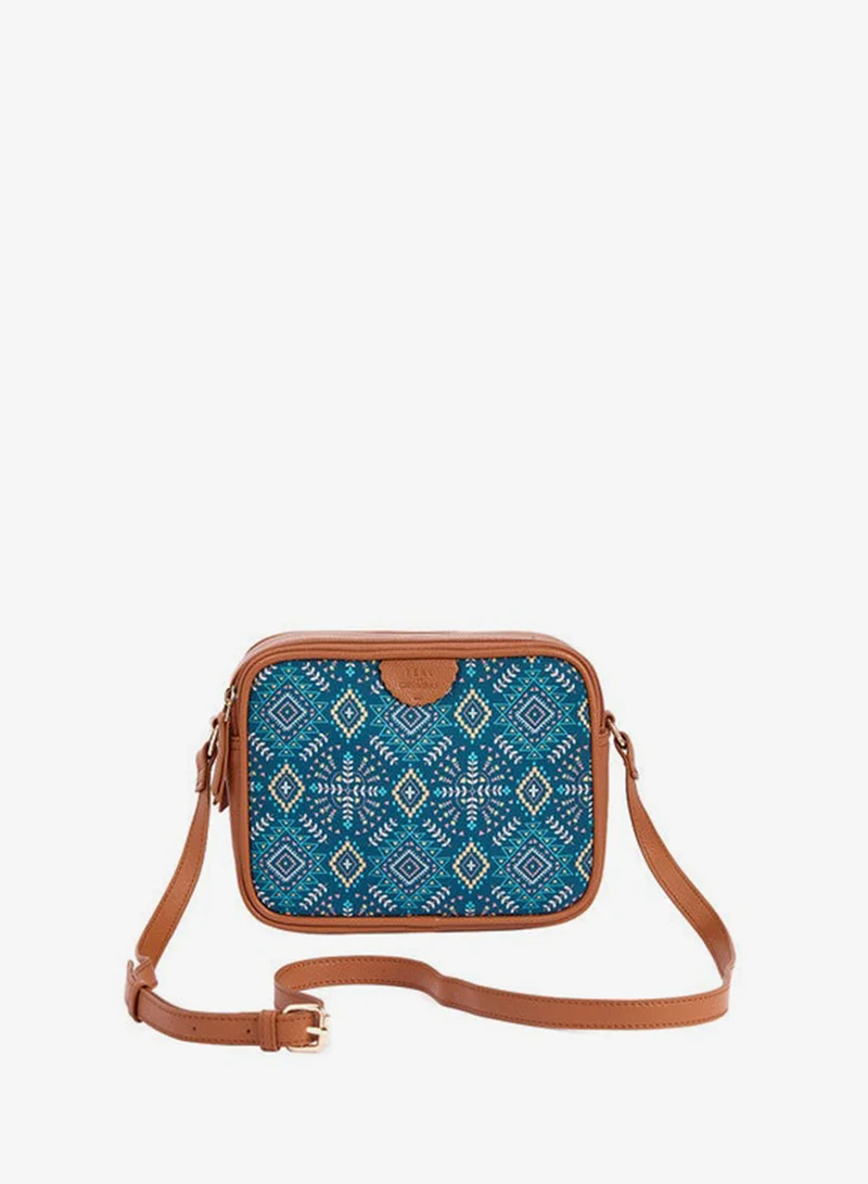 Chumbak  Teal By Chumbak Mexico Aztec Box Sling Bag for Women | Best Price UAE