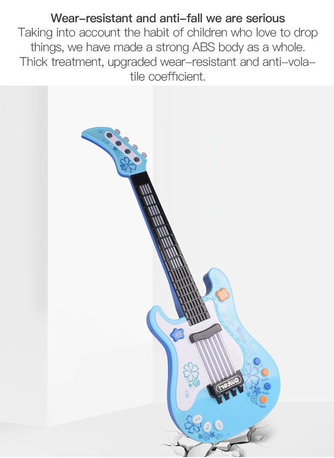 Sharpdo - Mini Electric Bass Guitar Toy for Kids - Musical Instrument for Early Childhood Education and Development with Interactive Play & Learning Features - Image 1