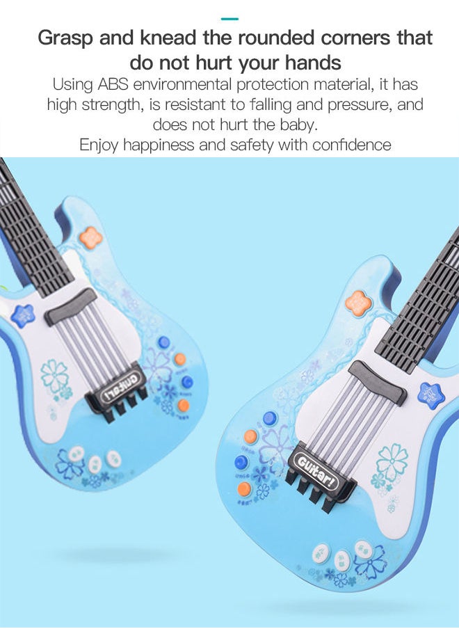 Sharpdo - Mini Electric Bass Guitar Toy for Kids - Musical Instrument for Early Childhood Education and Development with Interactive Play & Learning Features - Image 1