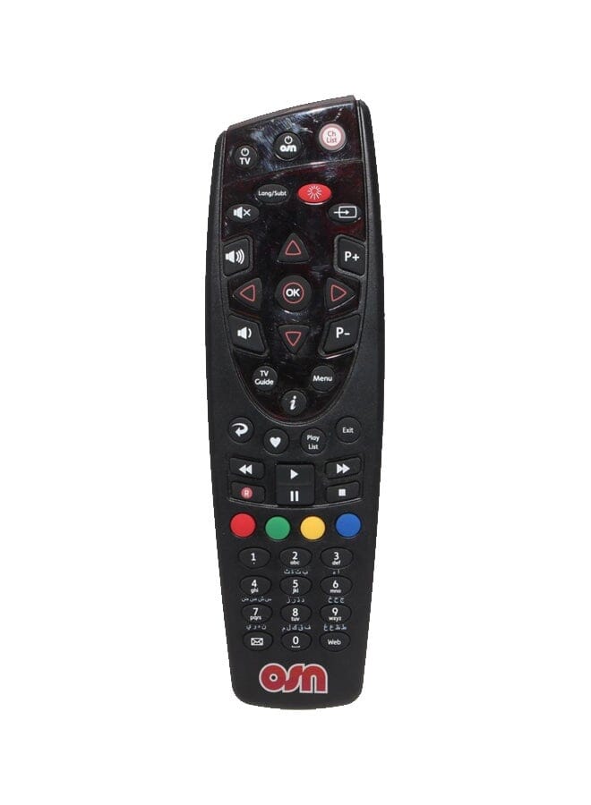 OSN Remote Control For Orbit Receiver Black Red Yellow