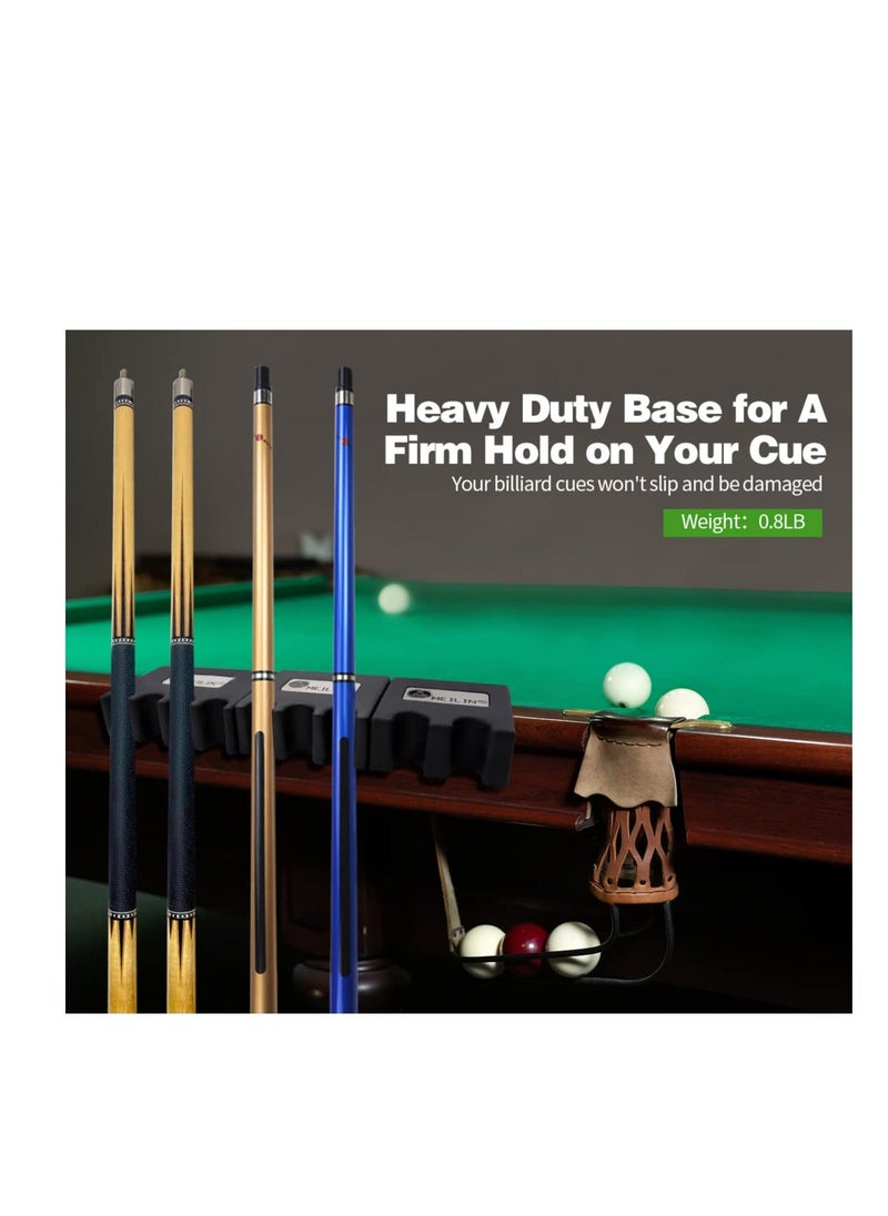 Generic Pool Cue Holder, 2/3/4-Cue Portable Pool Stick Holder for Table, Weighted & Durable Billiard Cue Holder, Mini Stick Holder for Pool Cues, Pool Cue Holder Claw (4 CUE)  - Image 2
