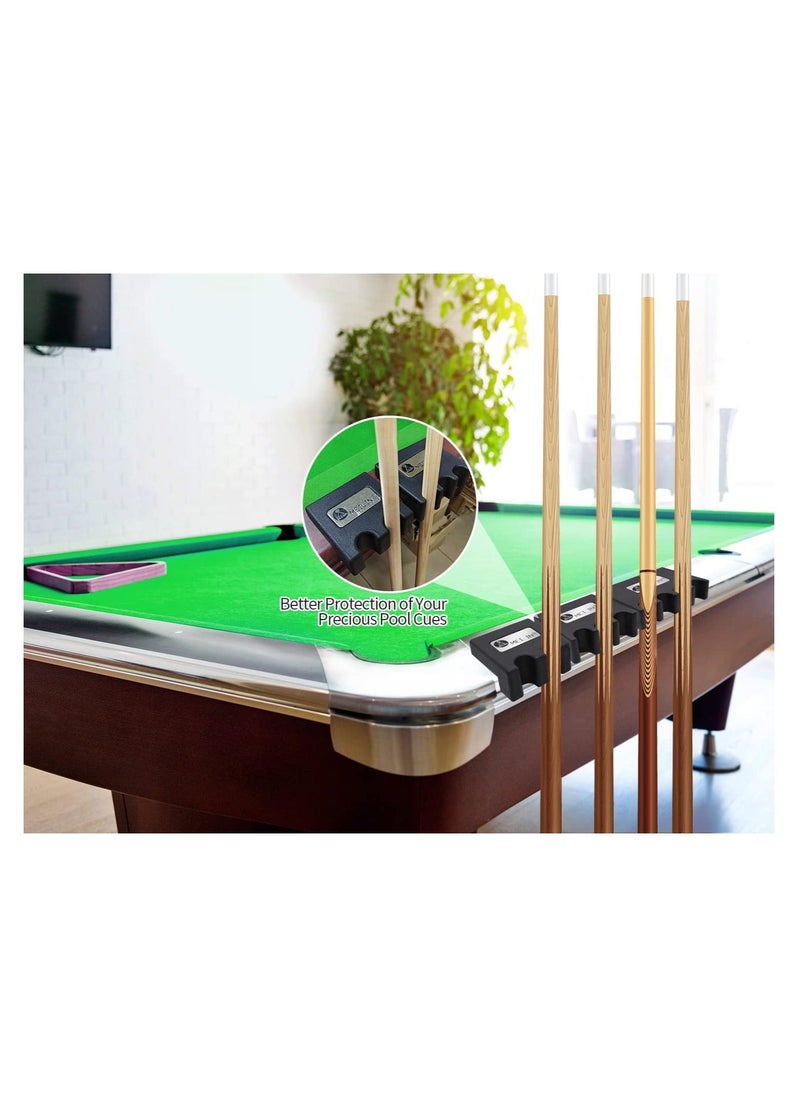 Generic - Pool Cue Holder, 2/3/4-Cue Portable Pool Stick Holder for Table, Weighted & Durable Billiard Cue Holder, Mini Stick Holder for Pool Cues, Pool Cue Holder Claw (4 CUE) - Image 1