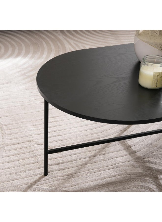 Pan Home Galicia Coffee Table Melamine - Black  - Image 2