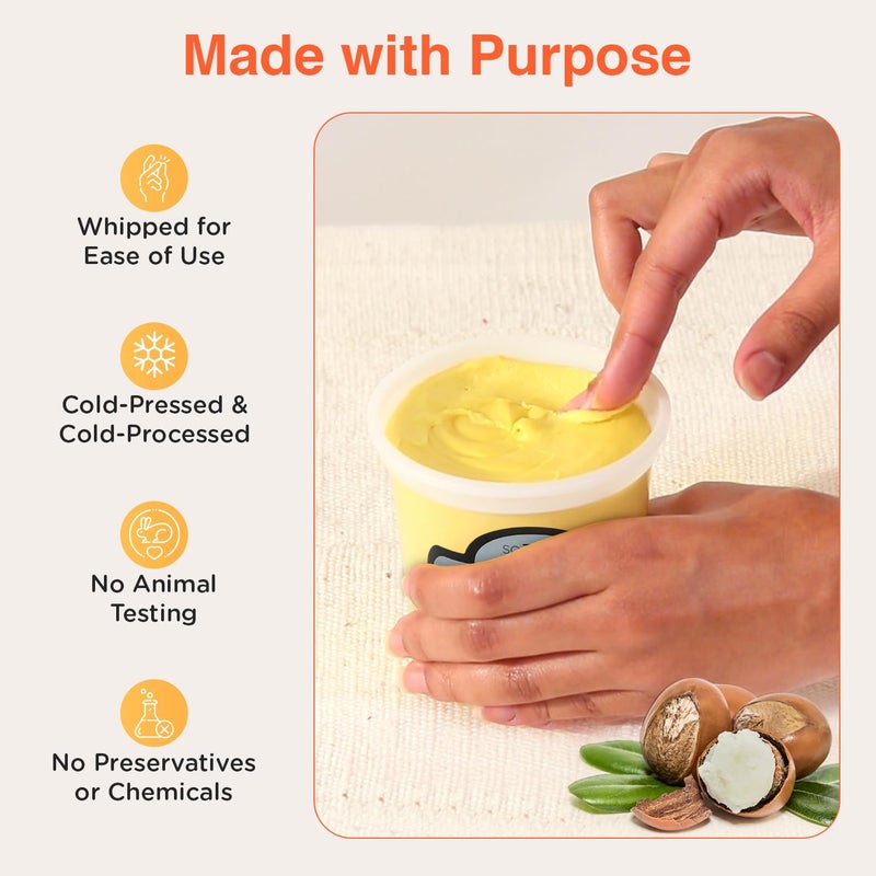 SoShea Whipped Shea Butter Fresh Flower - Nourishes, Moisturizes & Renews | 100% African Pure Shea Butter | Cold-Pressed & Cold-Processed | No Dyes & Parabens | Vegan | 11.50oz / 326g - Image 4