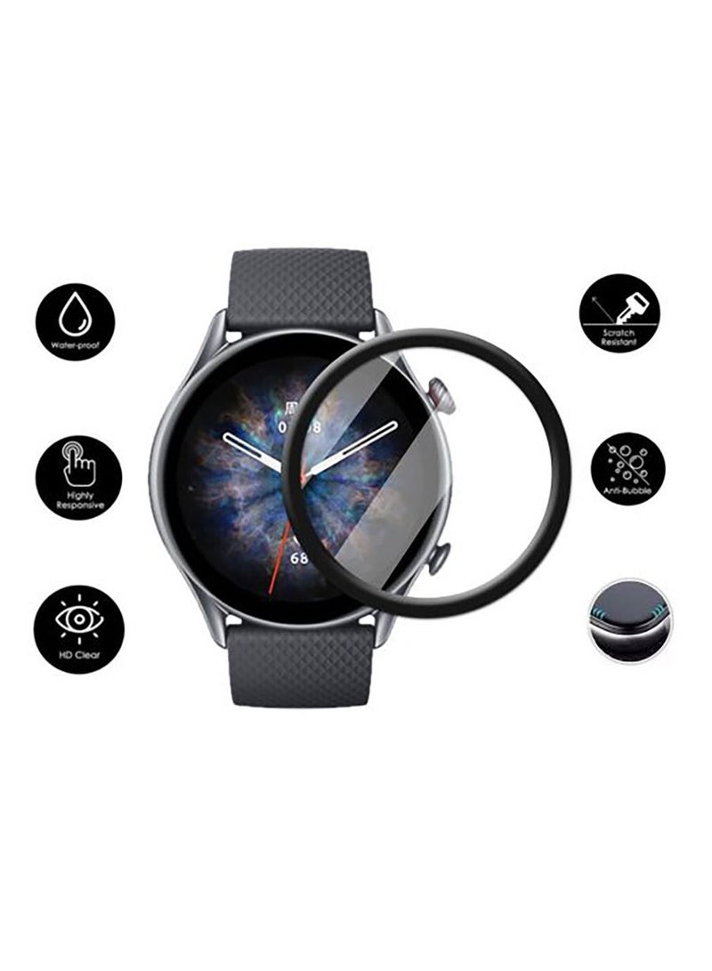 Amazfit GTR 3 Pro Anti-Scratch HD Clear Soft Glass Film Screen Protector 