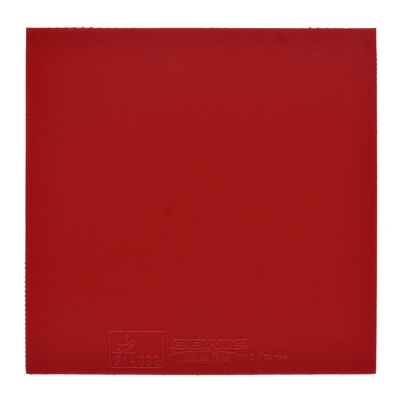 donic Blue Fire M1 Turbo Table Tennis Rubber, Colour - Red - Image 2