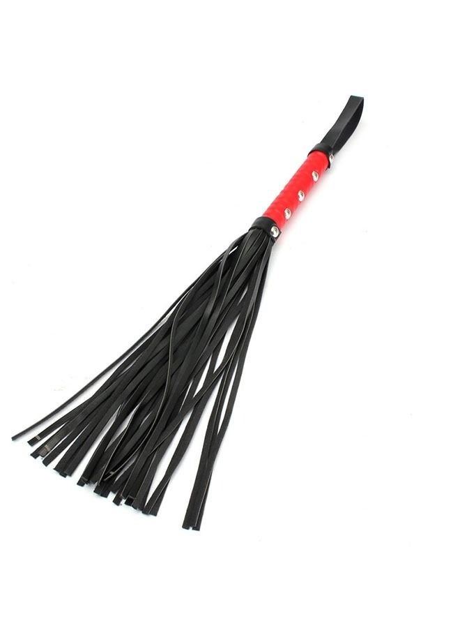 Bukela 2 Piece Leather Horse Whip Faux Leather Whip Handle for Outdoor Sports Horse Riding Training Whip - Image 3