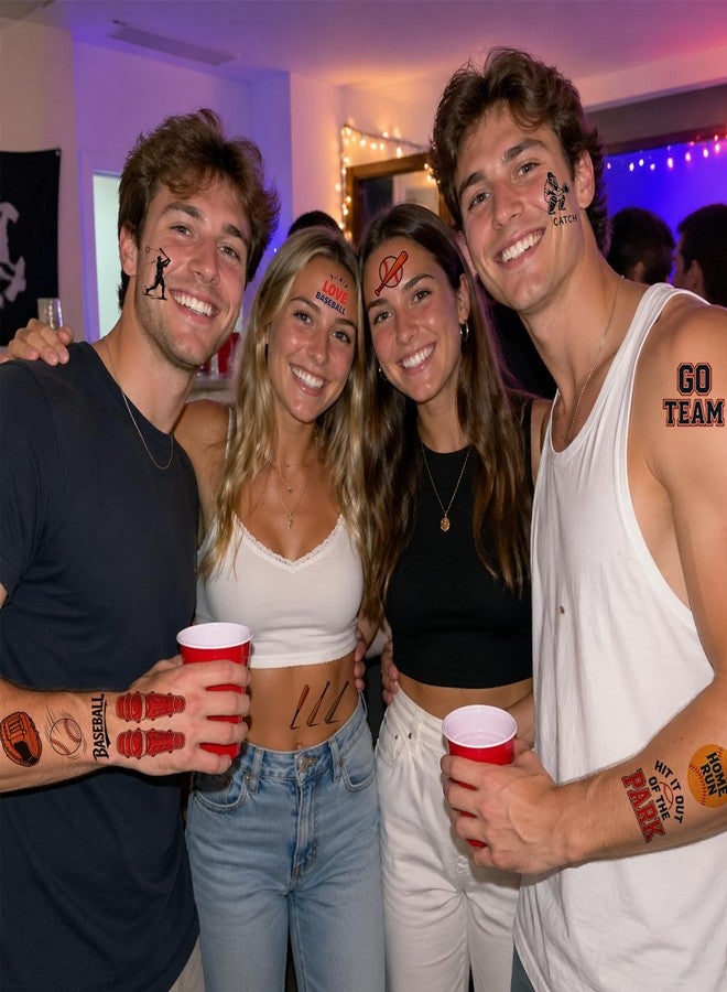 PPVWEY 126 PCS Baseball Temporary Tattoos for Kids, Sports Themed Tattoos Stickers for Birthday Party Supplies, Fun Fake Tattoos for Boys Girls Summer Olympic Gifts - Image 2