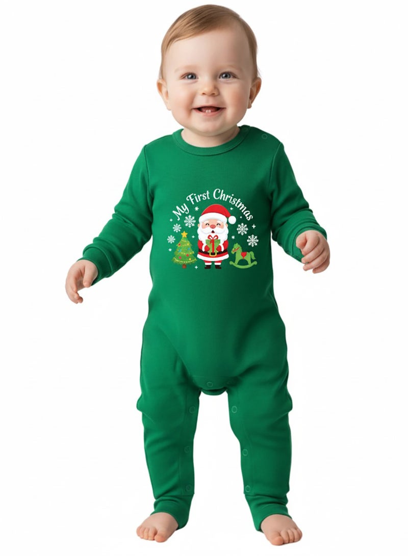 babyqlo My First Christmas Santa and Tree Unisex Romper - Image 4
