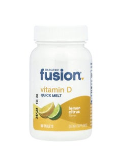 Bariatric Fusion Bariatric Fusion, Quick Melt, Vitamin D, Lemon Citrus, 125 mcg, 90 Tablets  - Image 1