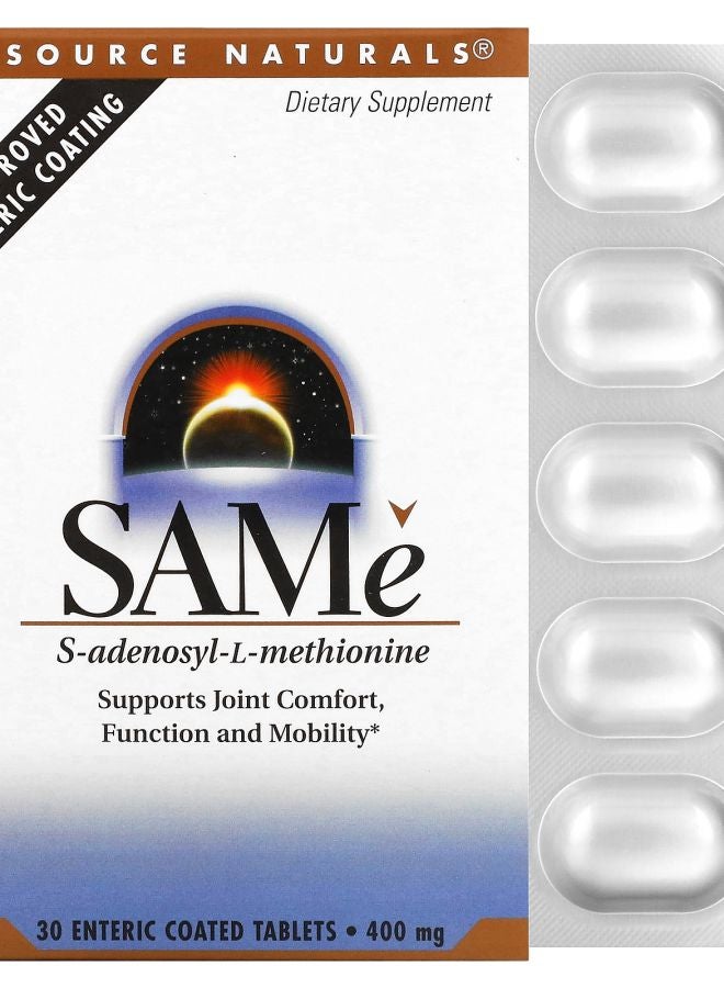SAMe  400 mg 30 Enteric Coated Tablets
