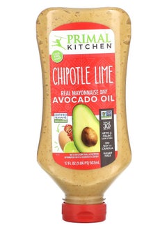 Primal Kitchen Real Mayonnaise Made With Avocado Oil Chipotle Lime 17 fl oz (503 ml) 