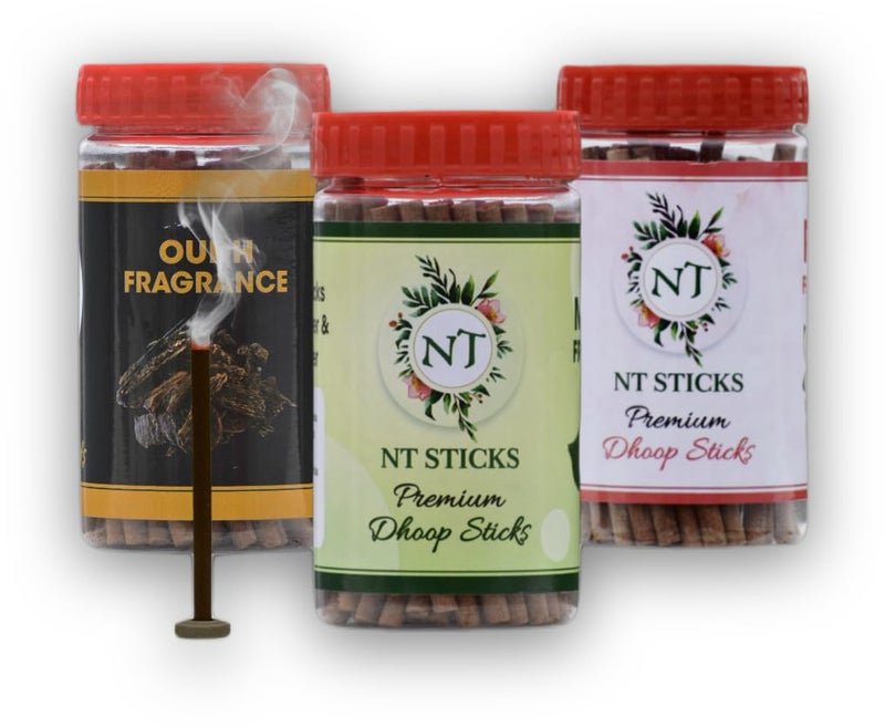 Dhoop Sticks for Pooja Use Pack of 3 Loban Amber NT Special Premium Special Fragrances Dhoop Batti Free Stand Bambooless Agarbatti No Bamboo No Charcoal Loban Amber NT Special - Image 1