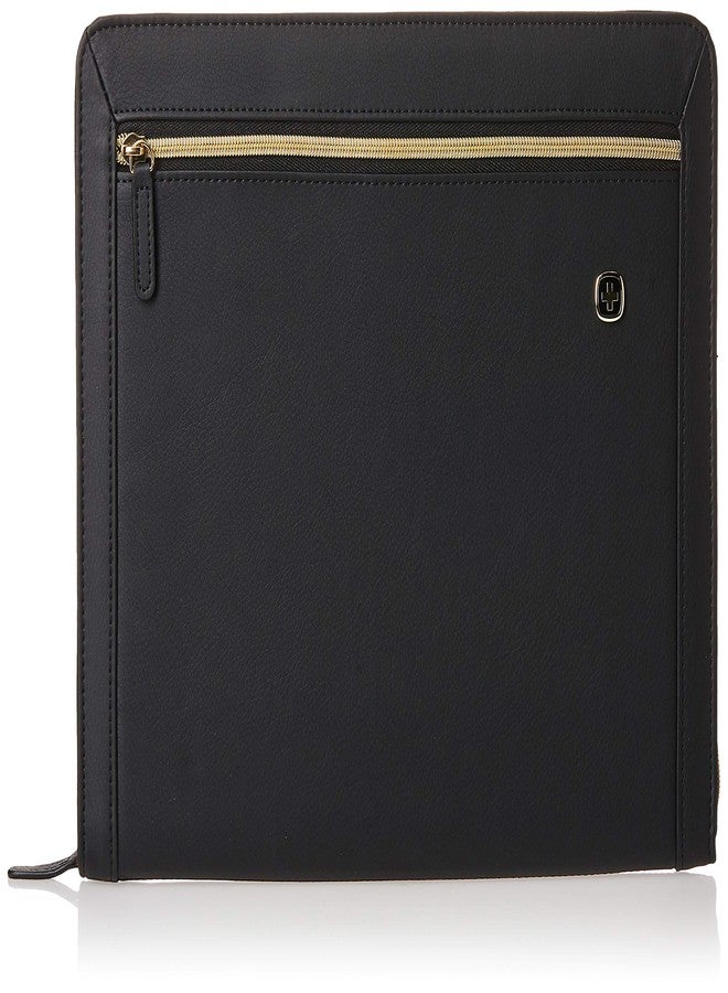 Wenger Amelie Women's Zippered Padfolio Envelope Card Holder, Black - Image 1