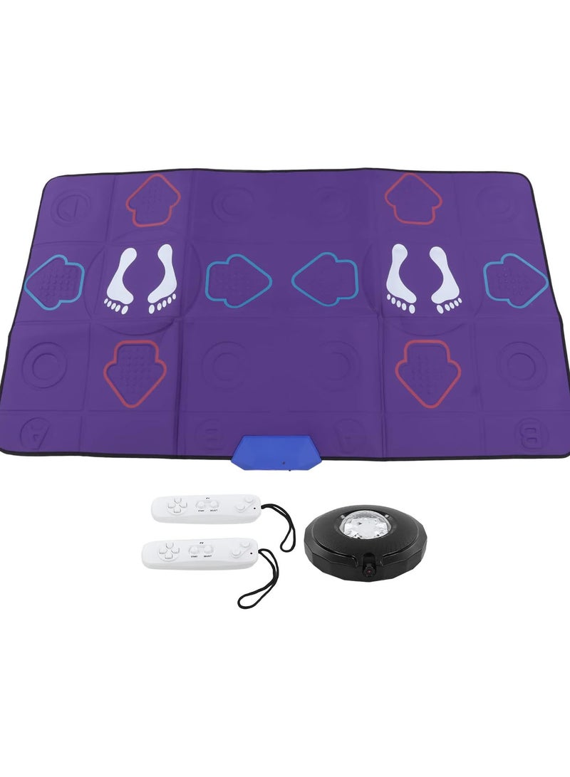 GGOOT Exercise Fitness Dance Pad Game for TV, Double Dancing Game for Kids and Adults AR LED Light 2 Player HD High Sensitivity Dance Step Play Mat With Camera Gift for Boys Girls - Image 1