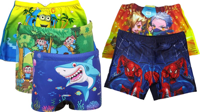 DRAUSS® Boys Swimming Kit with 1 Swimming Shorts, 1 Anti Fog Swimming Goggles, 1 Silicone Swimming Cap, (4-6 Year, Multi Color) Multicolour - Image 2