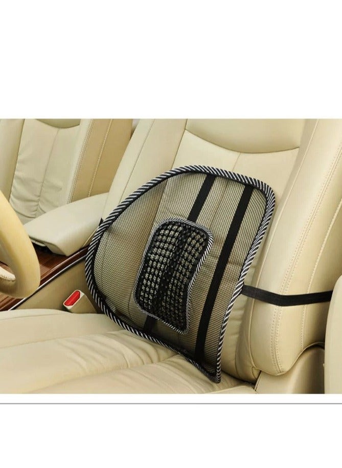 Loquat Car Seat Massage Lumbar Cushion,Mesh Ventilation Back Rest with Lumbar Support Mesh Cushion Pad, Universal Back Lumbar Support Chairs for Office Chair, Home, Car, Seat to Relieve Pain - Image 3