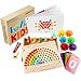 INIFEIDALA Montessori Toddler Learning Sorting Toys for 36 Year Olds Rainbow Stacking Number Bead Matching Games with Wooden Peg Board Develop Fine Motor Skills Color Math Skills - Image 3