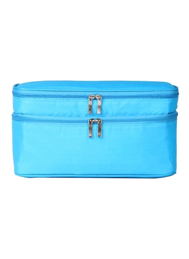 NIBEMINENT Multi-Function Storage Makeup Bag Blue