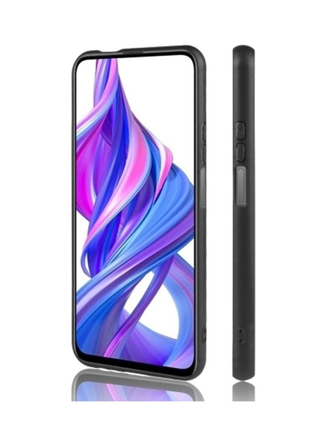 Protective Case Cover For Huawei Y9S Black Wooden Pattern - Image 2