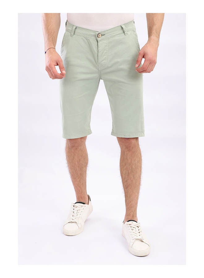 WHITE RABBIT Plain Basic Mid-Rise Shorts  - Image 1