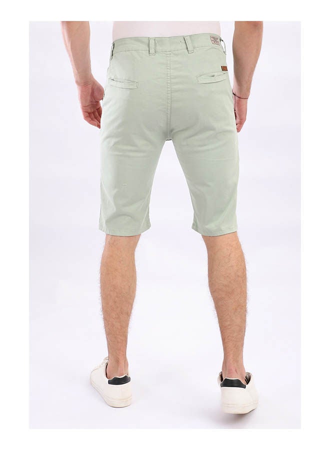 WHITE RABBIT Plain Basic Mid-Rise Shorts  - Image 3