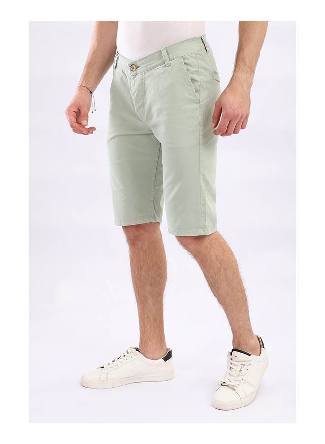 WHITE RABBIT Plain Basic Mid-Rise Shorts  - Image 2