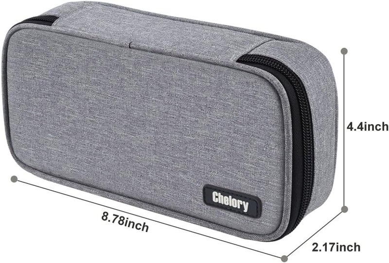 Chelory Big Capacity Pencil Case Large Pencil Bag Pouch Pen Case Pencil Marker Holder Stationery Storage Makeup Bag for Office Supplies Adults - Image 5