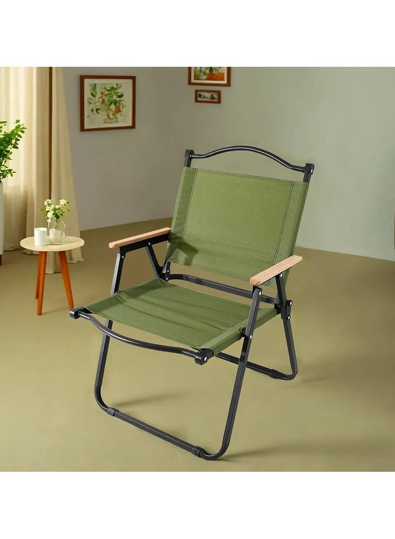 BBQ TIME BBQ  Foldable Camping Chair Portable & Foldable Chair for Travelling, Beach & Home Backpacking Portable Chair - Image 1