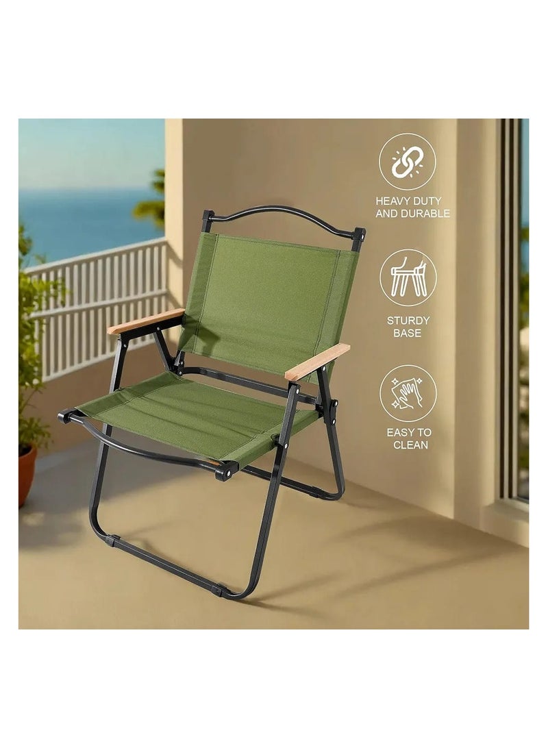 BBQ TIME BBQ  Foldable Camping Chair Portable & Foldable Chair for Travelling, Beach & Home Backpacking Portable Chair - Image 2