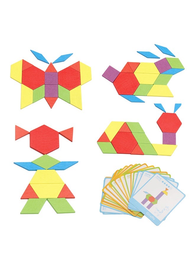 NIBEMINENT Pattern Wooden Puzzle Creative Educational Toy - Image 1