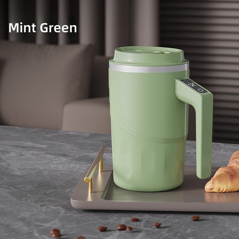 كوب قهوة محمول بلون أخضر النعناع 400 مل مع تحكم ذكي بدرجة الحرارة وتحريك تلقائي - Image 1