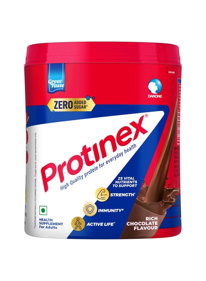 Protinex Health Supplement And Nutritional Protein Mix For Adults-(Rich Chocolate Flavor, 400 Gms, Jar) with 25 Vital Nutrients to Support Strength, Immunity & Active Life - Image 1