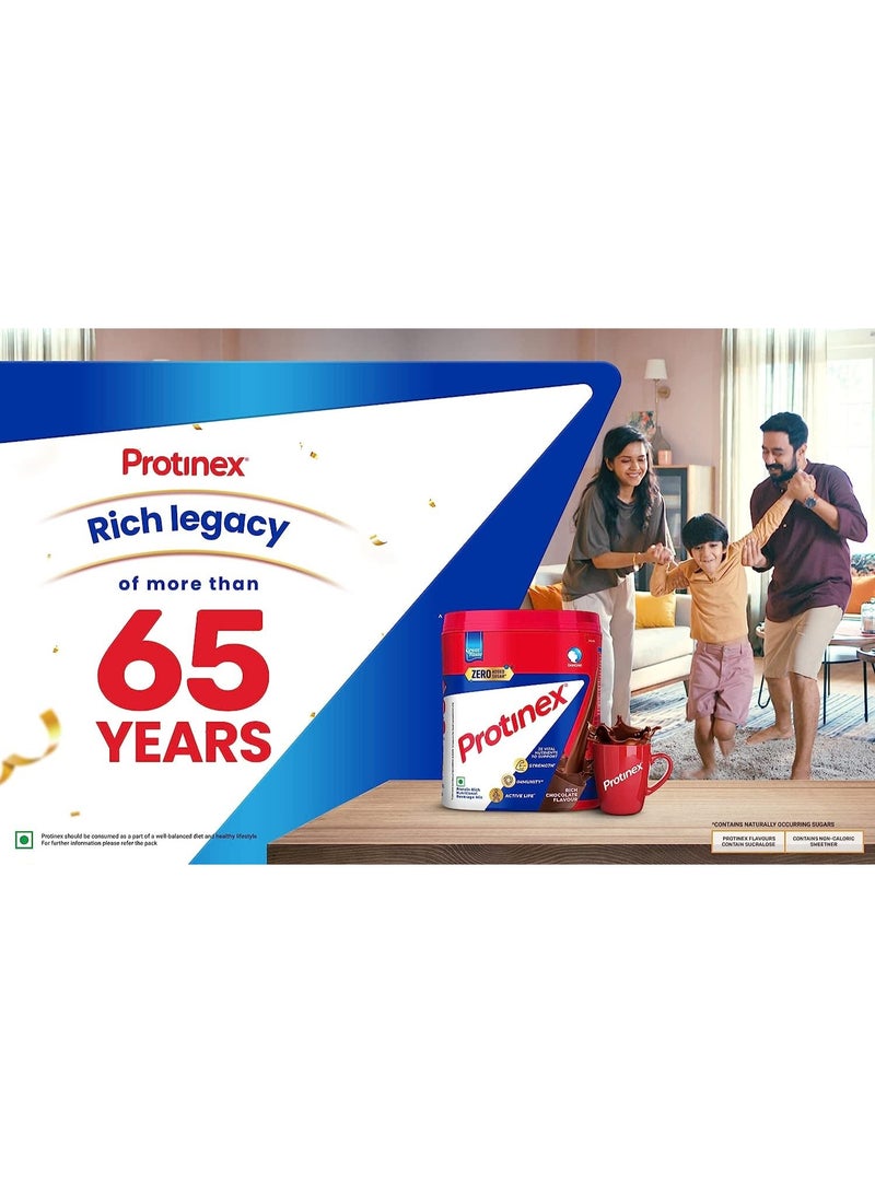 Protinex Health Supplement And Nutritional Protein Mix For Adults-(Rich Chocolate Flavor, 400 Gms, Jar) with 25 Vital Nutrients to Support Strength, Immunity & Active Life - Image 5