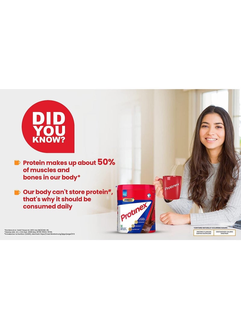 Protinex Health Supplement And Nutritional Protein Mix For Adults-(Rich Chocolate Flavor, 400 Gms, Jar) with 25 Vital Nutrients to Support Strength, Immunity & Active Life - Image 4